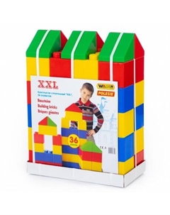Конструктор строительный "XXL",36 элементов 37527 Полесье