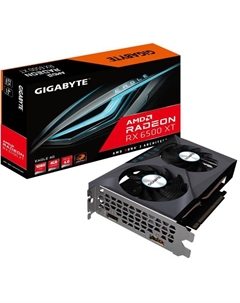 Видеокарта PCI-E Radeon RX 6500 XT EAGLE 4G (GV-R65XTEAGLE-4GD) 4GB GDDR6 64bit 6nm 2310/18000MHz HDMI DP retail Gigabyte