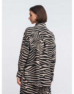 Рубашка оверсайз силуэта с узором в полоску Zolla