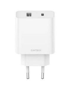 Сетевое зарядное устройство CUKTECH A19EU, USB-A, USB-C, 33Вт, 3A, белый Cuktech