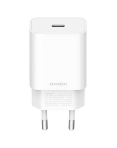 Сетевое зарядное устройство CUKTECH HA716C EU, USB-C, 20Вт, 3A, белый Cuktech