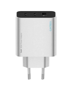 Сетевое зарядное устройство CUKTECH A15CEU, 2xUSB-A, USB-C, 65Вт, 3A, серебристый Cuktech