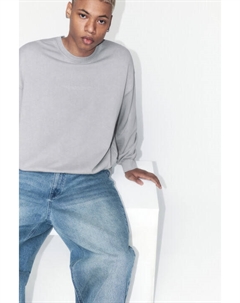 Свитшот из футера с принтом-надписью Befree