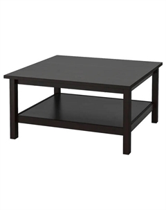 Стол журнальный Кантри 900х900х460мм черный сосна Нет марки