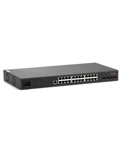Коммутатор QSW-3750-28T-POE-АС-R, управляемый, кол-во портов: 24x1 Гбит/с SFP 4x1 Гбит/с, установка в стойку, PoE: 24x30 Вт (макс. 370 Вт) (QSW-3750-28T-POE-АС-R) Qtech