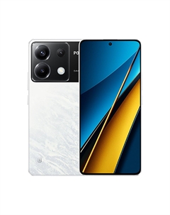 Смартфон POCO X6 5G, 6.67" 2712x1220 AMOLED, Qualcomm Snapdragon 7S Gen 2, 8Gb RAM, 256Gb, 3G/4G/5G, NFC, Wi-Fi, BT, 3xCam, 2-Sim, 5100 мА⋅ч, USB Type-C, Android 13, белый (MZB0FRORU) Poco