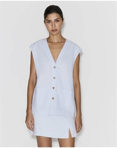 Жилет изо льна голубого цвета 2mood