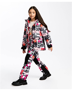 Куртка с капюшоном мультицвет Button blue