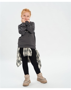 Леггинсы утепленные черные Button blue