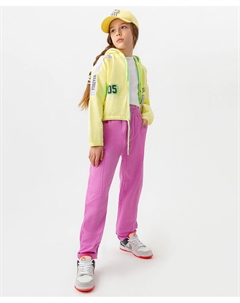 Джинсы mom fit розовые Button blue