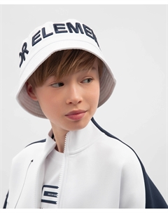 Панама для мальчика с 3D вышивкой белая Gulliver