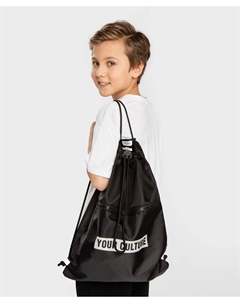 Рюкзак для обуви водонепроницаемый черный Button blue