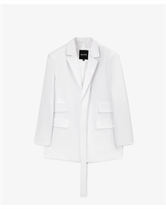 Пиджак с асимметричными лацканами белый Glvr