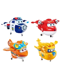 Игровой набор роботы трансформеры Джетт, Пол, Донни, Санни Super wings