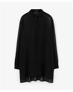 Блузка полупрозрачная черная Glvr