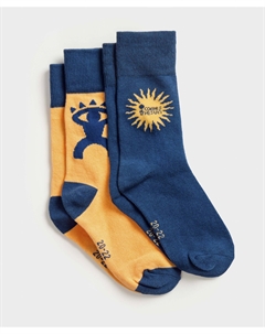 Носки высокие 2 пары для мальчика Button blue