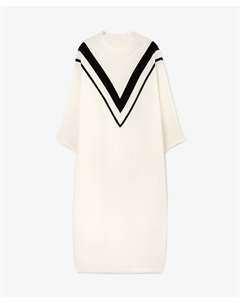 Платье оверсайз вязаное белое Glvr