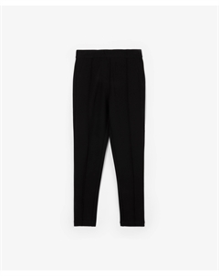 Брюки-джеггинсы из плотного джерси черные Gulliver