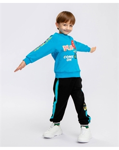 Брюки с лампасами черные Button blue