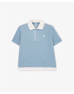 Поло с коротким рукавом голубое Select Gulliver
