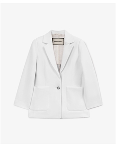 Пиджак для девочки трикотажный белый Roberto moretti