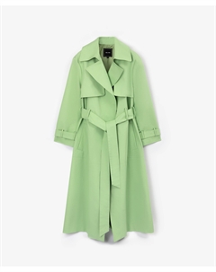 Плащ с запахом из габардина салатовый Glvr