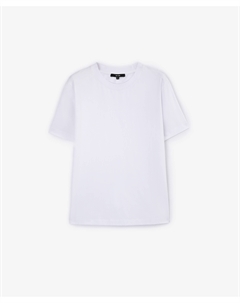 Футболка силуэта умеренный оверсайз базовая белая Glvr