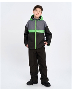 Брюки детские демисезонные непромокаемые черные Button blue