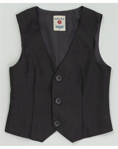 Серый классический жилет Button blue