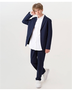 Пиджак на пуговицах темно-синий Button blue