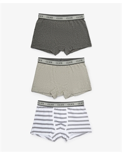 Трусы боксеры для мальчика комплект из 3-х штук серые Gulliver