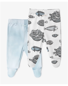 Ползунки для мальчика с закрытыми ножками комплект из 2-х штук мультицвет Gulliver Gulliver baby