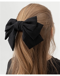 Заколка для волос черная Button blue