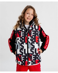 Жилет утепленный с принтом мультицвет для девочки Button blue