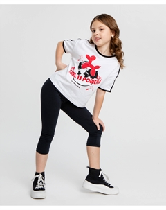 Велосипедки однотонные черные для девочки Button blue