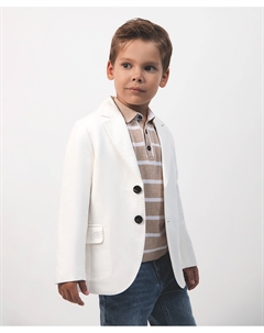 Пиджак льняной молочный Select Gulliver