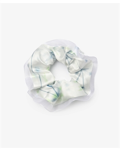 Резинка для волос из драпированного текстиля белая Gulliver