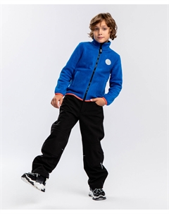 Брюки с поясом на резинке черные Button blue