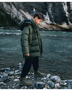 Брюки-джоггеры из футера с контрастным поясом синие для мальчика Gulliver