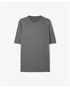 Футболка с коротким рукавом из вязаного трикотажного полотна серая Glvr