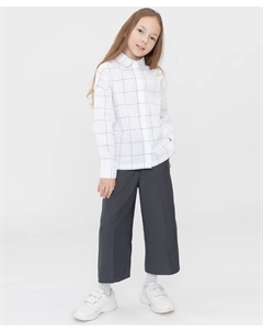 Брюки-кюлоты серые Button blue