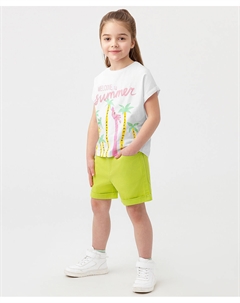 Шорты джинсовые салатовые Button blue