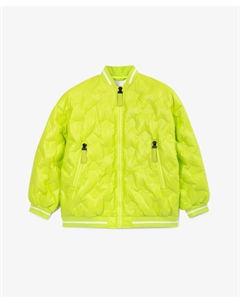 Куртка утепленная весенняя зеленая для девочек Gulliver