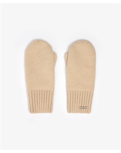 Варежки вязаные бежевые для девочки Gulliver