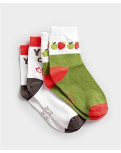 Носки средней длины 2 пары для девочки Button blue