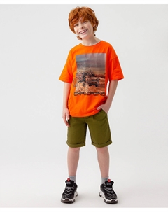 Шорты джинсовые из твила Button blue