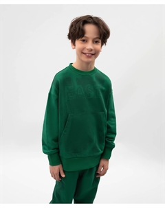 Свитшот для мальчика с принтом зеленый Gulliver