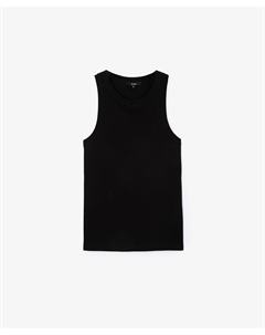 Топ-халтер облегающего силуэта из риба черный Glvr