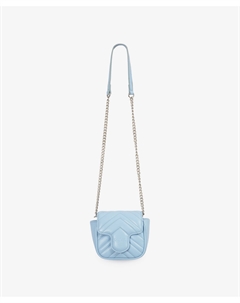 Сумка кросс-боди для девочки из искусственной кожи голубая Gulliver