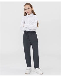 Брюки зауженного кроя серые Button blue